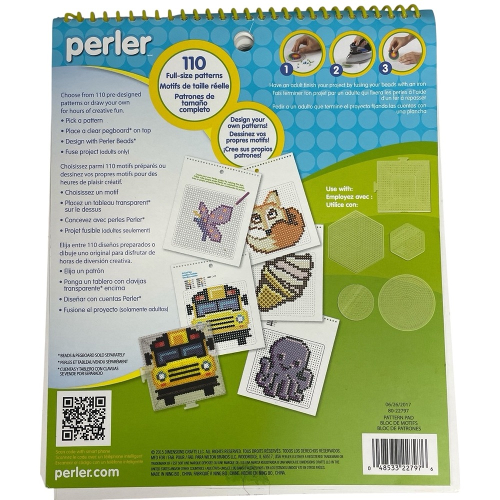 Perler Pattern Pad Book 110 Patterns - Picture 3 of 5